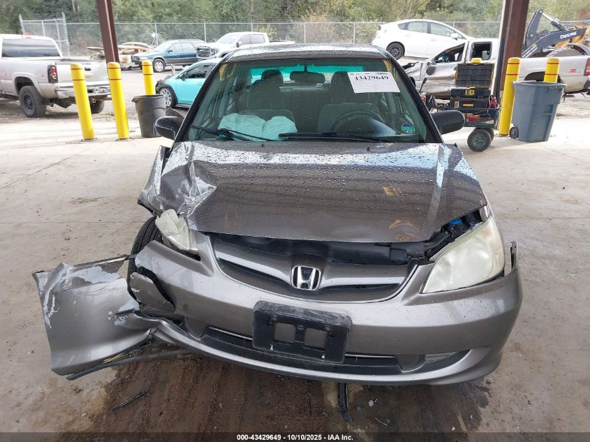 2004 Honda Civic Lx VIN: 2HGES16584H575068 Lot: 43429649