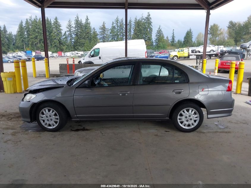 2004 Honda Civic Lx VIN: 2HGES16584H575068 Lot: 43429649