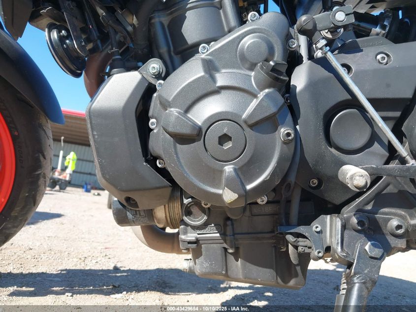 2021 Yamaha Mt07 VIN: JYARM32E2MA001992 Lot: 43429654