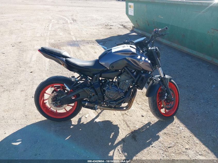 2021 Yamaha Mt07 VIN: JYARM32E2MA001992 Lot: 43429654