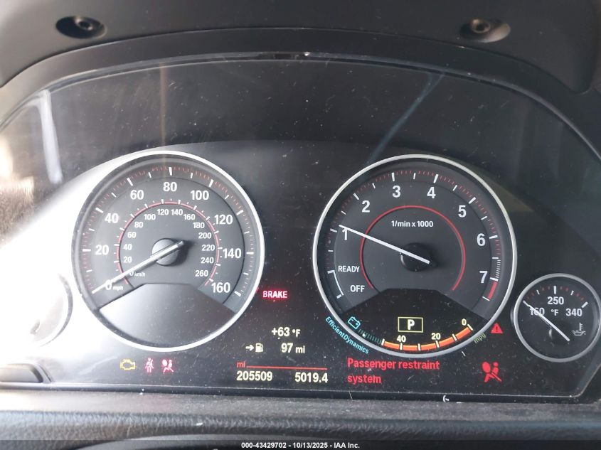 2015 BMW 328I xDrive VIN: WBA3B3C57FF548838 Lot: 43429702