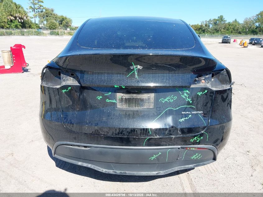 2023 Tesla Model Y Awd/Long Range Dual Motor All-Wheel Drive VIN: 7SAYGDEE2PF598780 Lot: 43429706