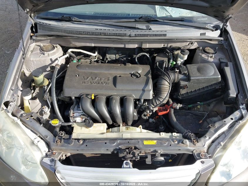 2004 Toyota Corolla Le VIN: 2T1BR32E64C302851 Lot: 43429775