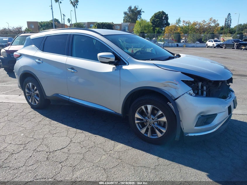 5N1AZ2MG4JN121580 2018 Nissan Murano Sv auction photo 1