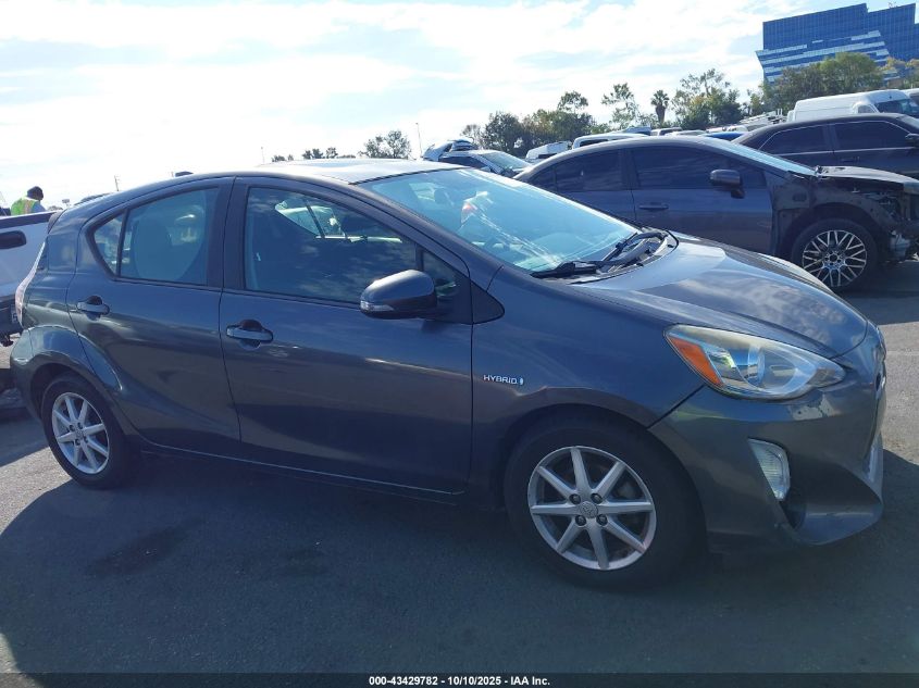 2015 Toyota Prius C Three VIN: JTDKDTB3XF1099354 Lot: 43429782