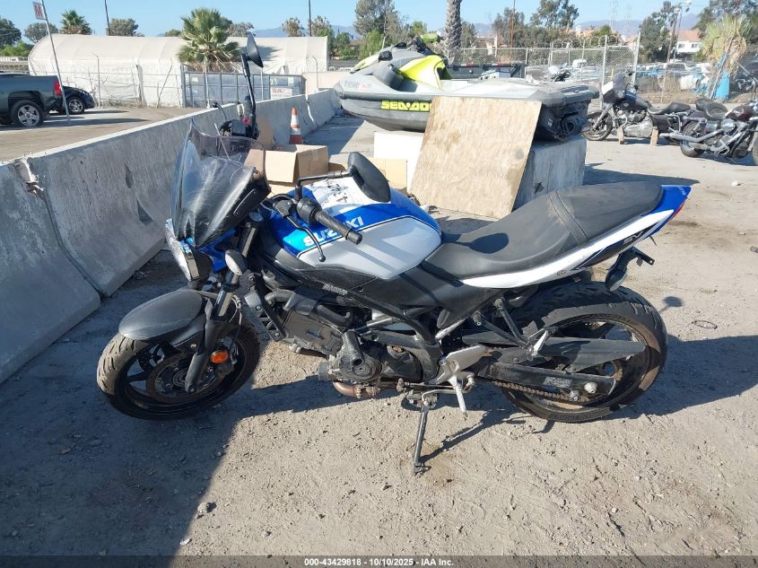 2018 Suzuki Sv650 VIN: JS1VP55A2J2100441 Lot: 43429818