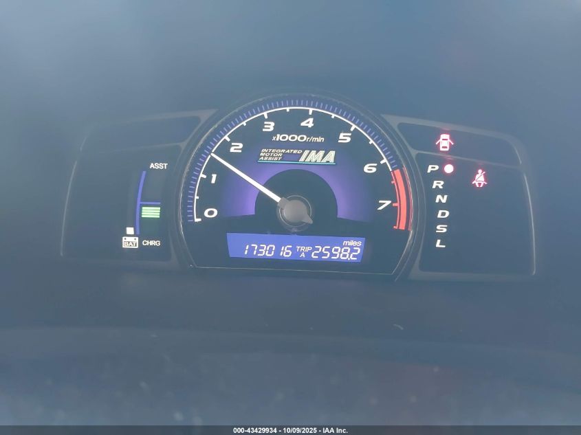 2006 Honda Civic Hybrid VIN: JHMFA36246S004193 Lot: 43429934