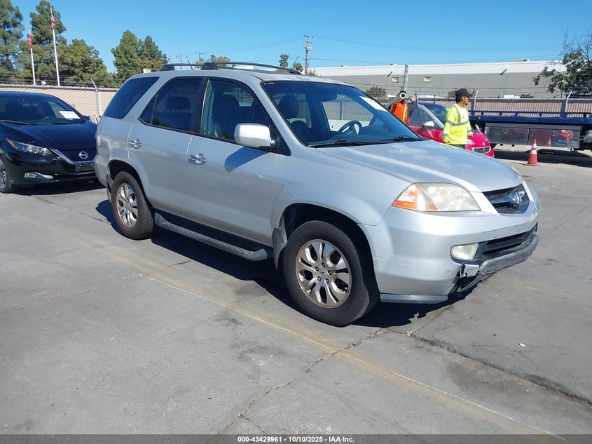 2003 ACURA MDX Silver VIN: 2HNYD18673H550909