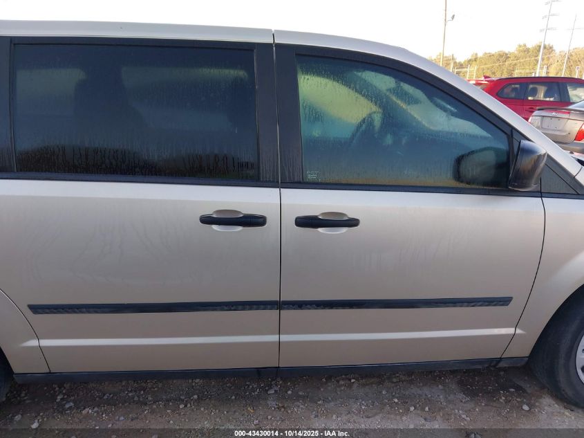 2013 Dodge Grand Caravan American Value Pkg VIN: 2C4RDGBG2DR746167 Lot: 43430014