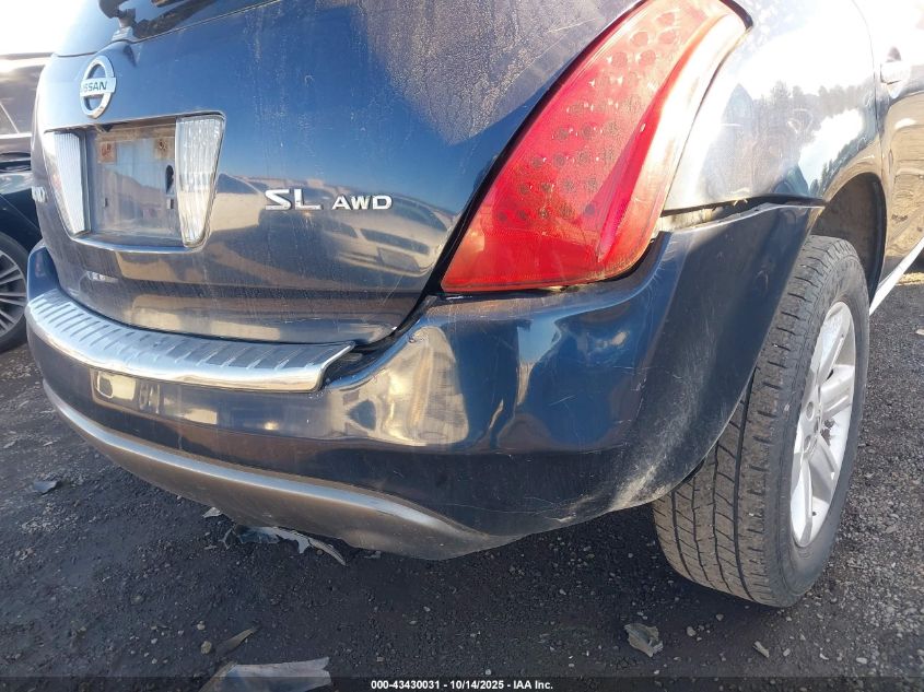 2007 Nissan Murano Sl VIN: JN8AZ08W37W637169 Lot: 43430031