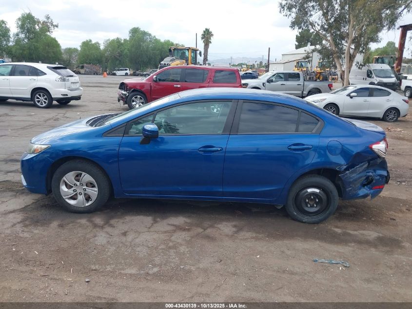 2014 Honda Civic Lx VIN: 19XFB2F59EE270362 Lot: 43430139