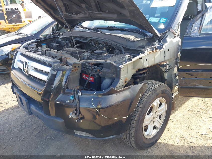 2006 Honda Pilot Lx VIN: 2HKYF18166H553008 Lot: 43430191