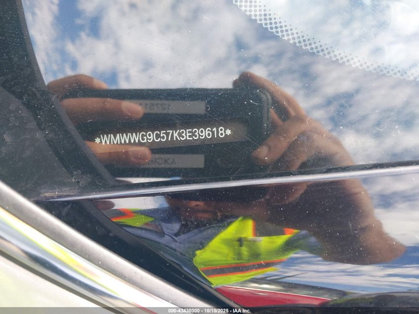 2019 Mini Convertible Cooper S VIN: WMWWG9C57K3E39618 Lot: 43430300