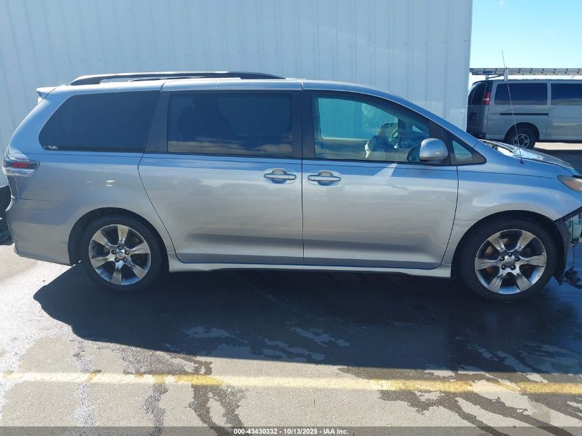 2012 Toyota Sienna Se 8 Passenger VIN: 5TDXK3DC6CS186109 Lot: 43430332