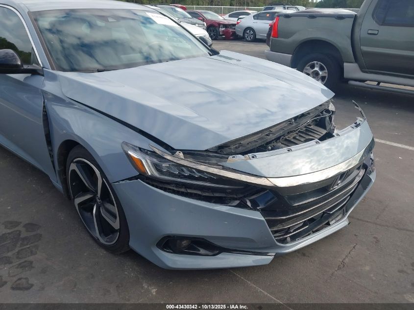 2021 Honda Accord Sport VIN: 1HGCV1F30MA122610 Lot: 43430342
