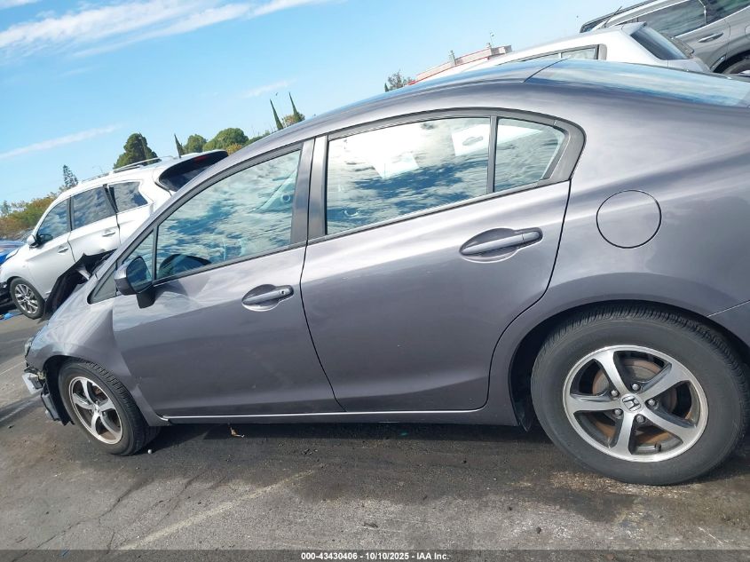 2015 Honda Civic Se VIN: 19XFB2F78FE219471 Lot: 43430406