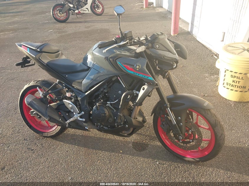 2021 Yamaha Mt-03 VIN: MH3RH20Y3MK005464 Lot: 43430543