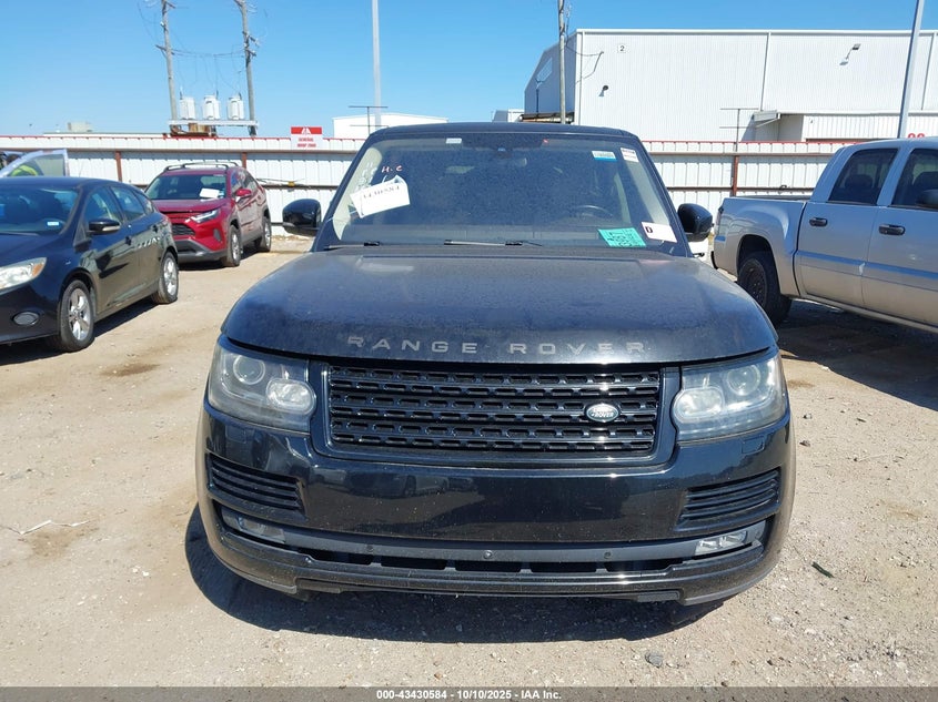 2016 Land Rover Range Rover 5.0L V8 Supercharged VIN: SALGS2EF2GA278803 Lot: 43430584