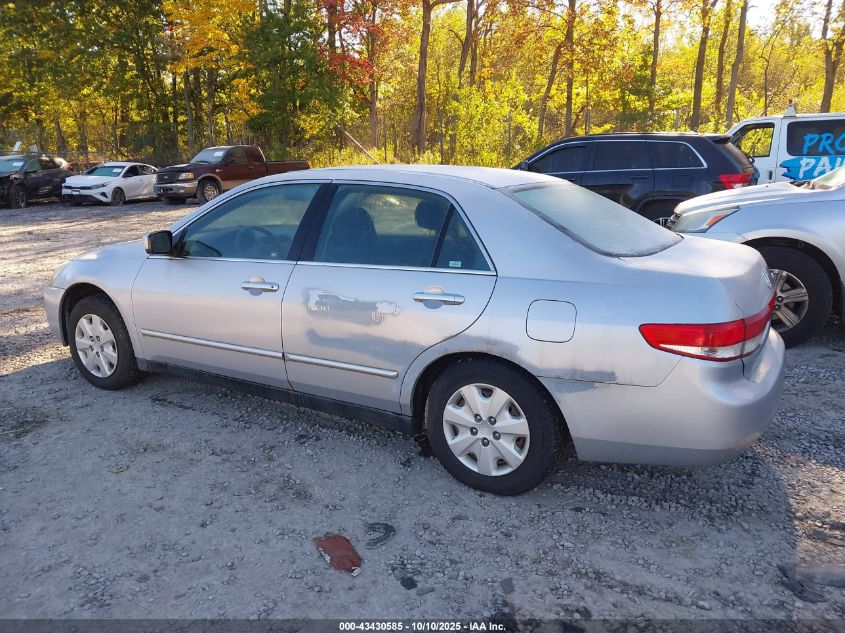 2003 Honda Accord 2.4 Lx VIN: 1HGCM553X3A132569 Lot: 43430585