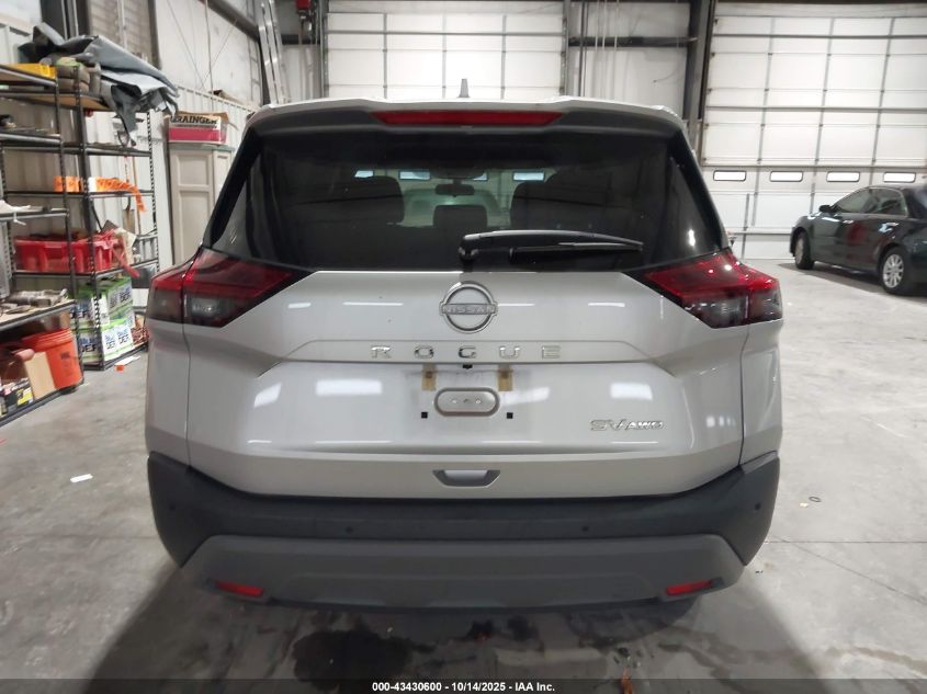 2022 Nissan Rogue Sv Intelligent Awd VIN: 5N1BT3BB6NC721571 Lot: 43430600