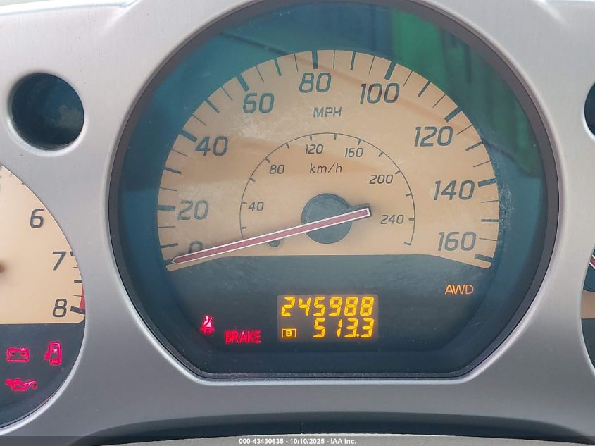 2004 Nissan Murano Sl VIN: JN8AZ08W34W323565 Lot: 43430635