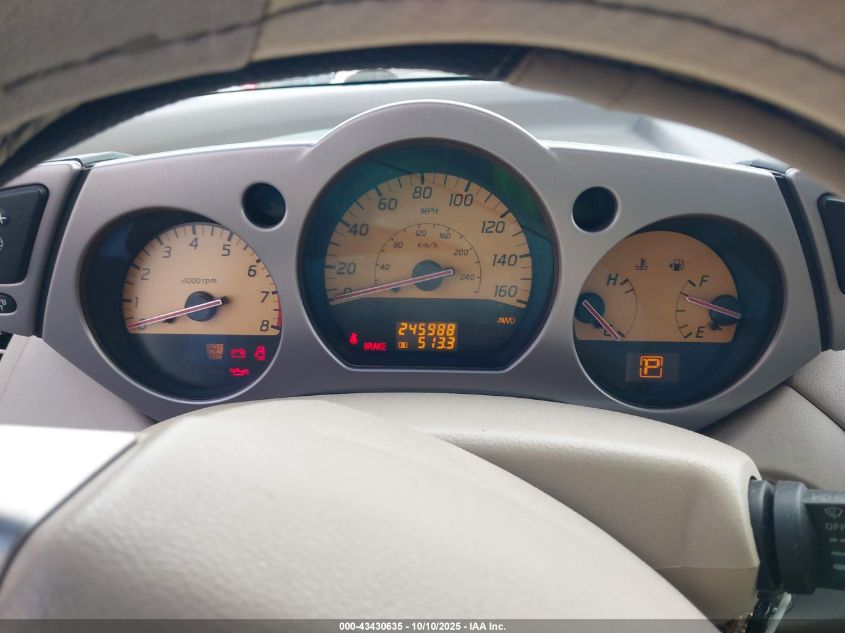 2004 Nissan Murano Sl VIN: JN8AZ08W34W323565 Lot: 43430635