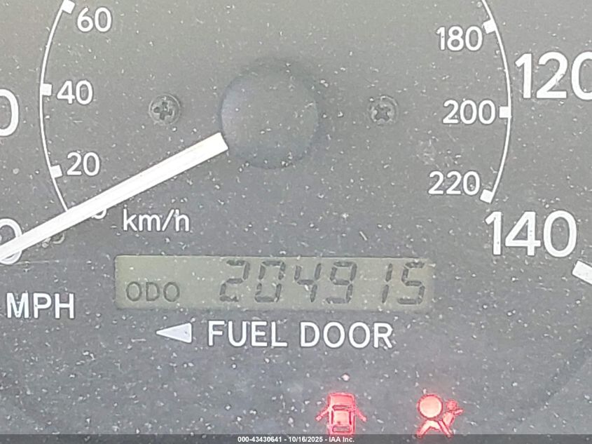 2000 Toyota Camry Ce/Le/Xle VIN: 4T1BG22K6YU699407 Lot: 43430641