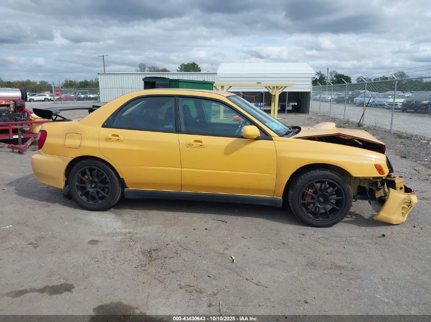 2003 Subaru Impreza Wrx VIN: JF1GD296X3G505213 Lot: 43430643