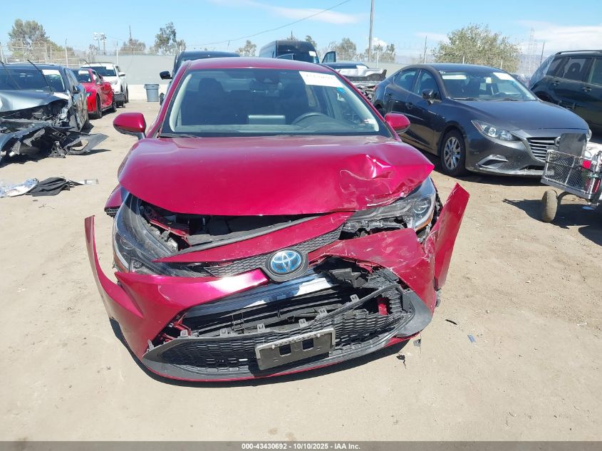 2022 Toyota Corolla Hybrid Le VIN: JTDEAMDE1NJ052528 Lot: 43430692