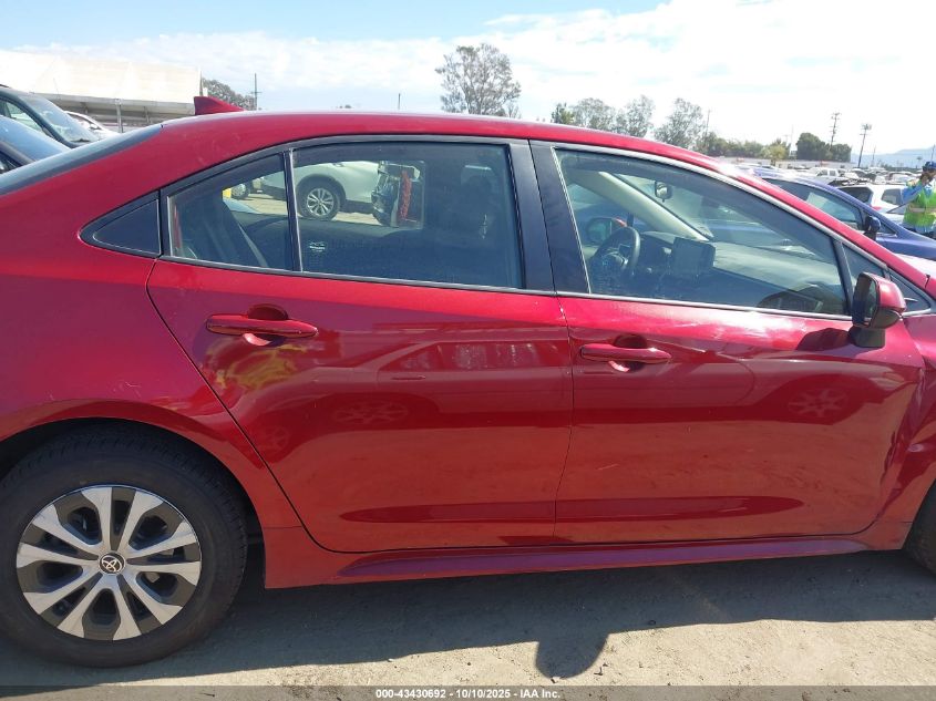 2022 Toyota Corolla Hybrid Le VIN: JTDEAMDE1NJ052528 Lot: 43430692