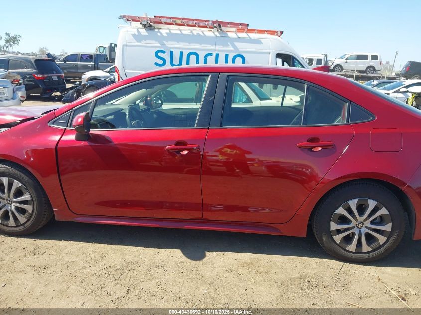 2022 Toyota Corolla Hybrid Le VIN: JTDEAMDE1NJ052528 Lot: 43430692