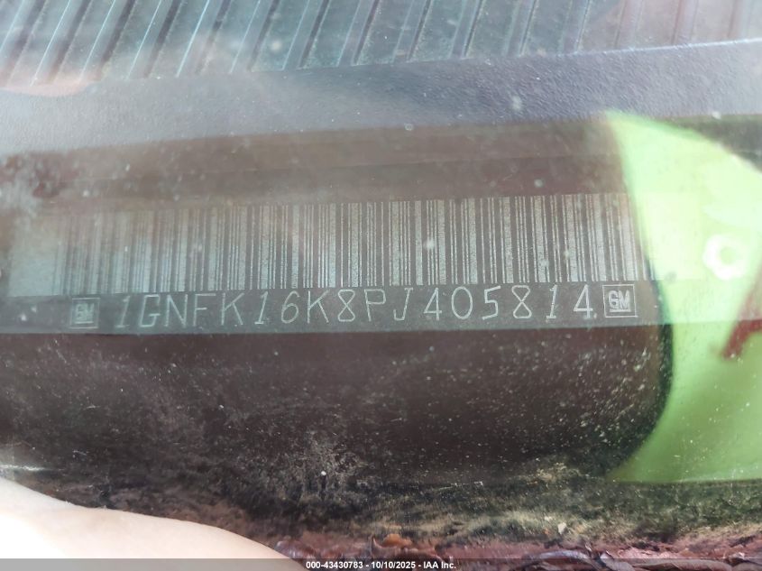 1993 Chevrolet Suburban K1500 VIN: 1GNFK16K8PJ405814 Lot: 43430783