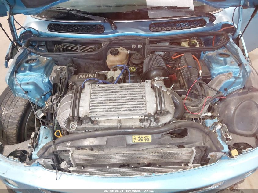 2002 Mini Cooper S VIN: WMWRE33462TD51800 Lot: 43430800