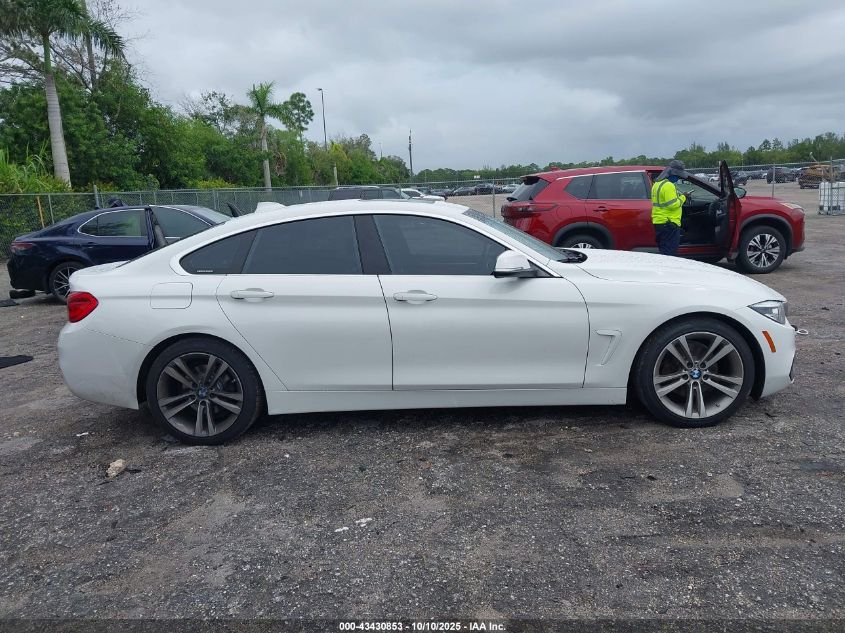 2019 BMW 430I Gran Coupe VIN: WBA4J1C59KBM18010 Lot: 43430853