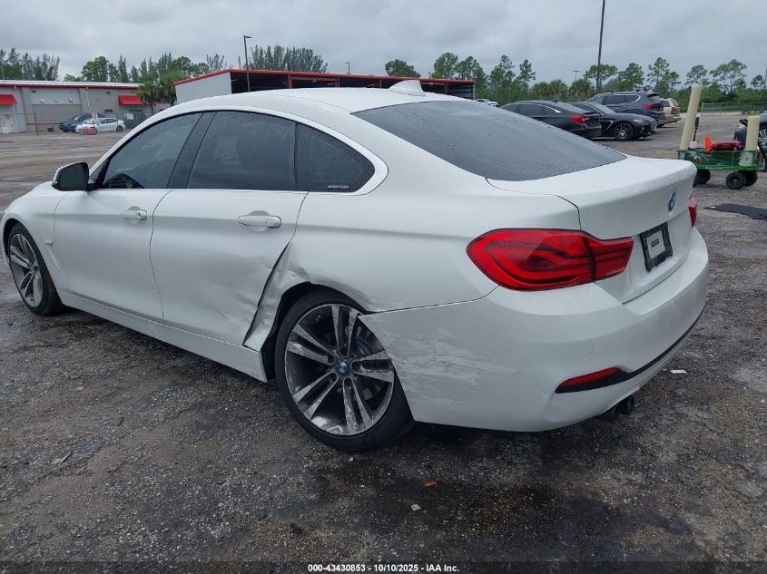 2019 BMW 430I Gran Coupe VIN: WBA4J1C59KBM18010 Lot: 43430853