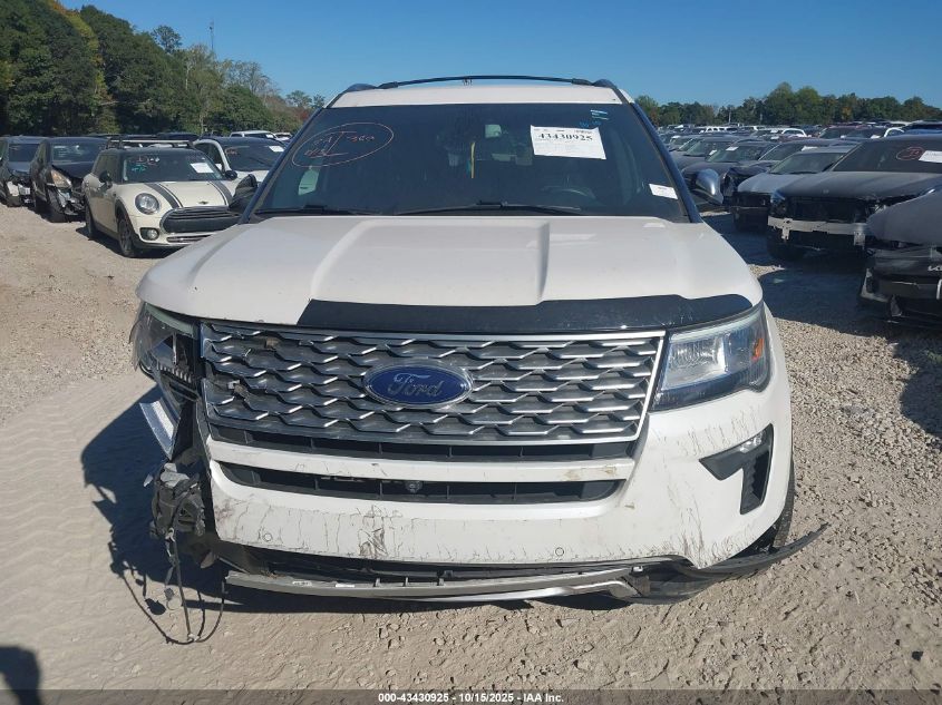 2018 Ford Explorer Platinum VIN: 1FM5K8HT8JGC60616 Lot: 43430925