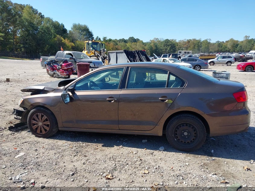 2011 Volkswagen Jetta 2.0L S VIN: 3VW2K7AJ7BM074855 Lot: 43431003