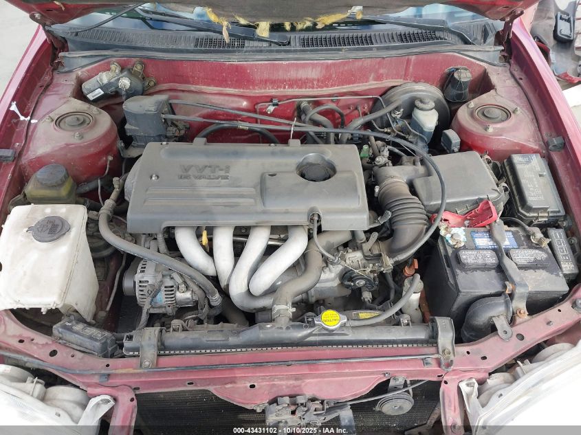 2001 Toyota Corolla S VIN: 1NXBR12E51Z461763 Lot: 43431102