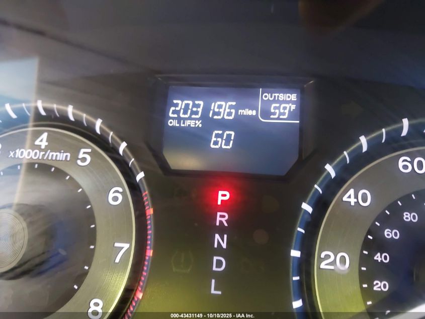 2012 Honda Odyssey Ex-L VIN: 5FNRL5H66CB005083 Lot: 43431149