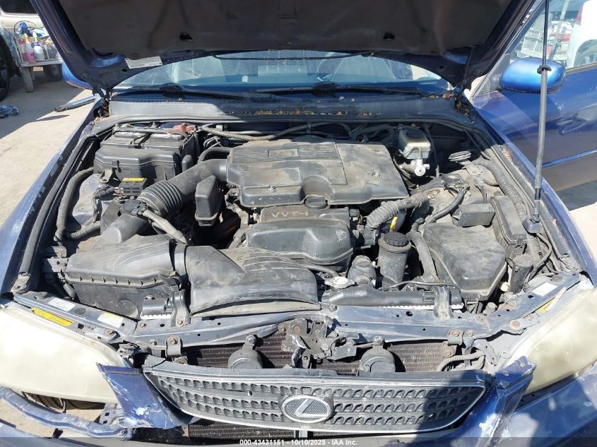 2002 Lexus Is 300 Sport Cross VIN: JTHED192820044186 Lot: 43431151