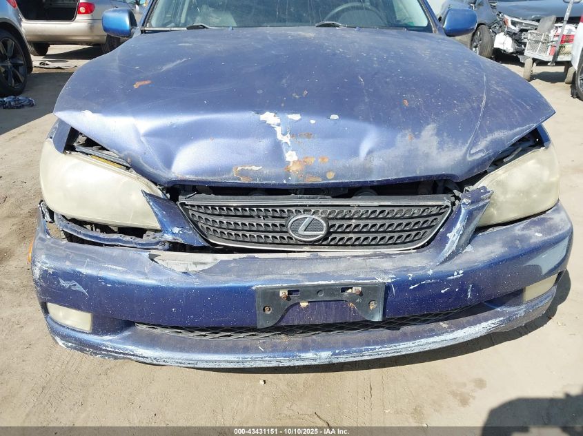 2002 Lexus Is 300 Sport Cross VIN: JTHED192820044186 Lot: 43431151