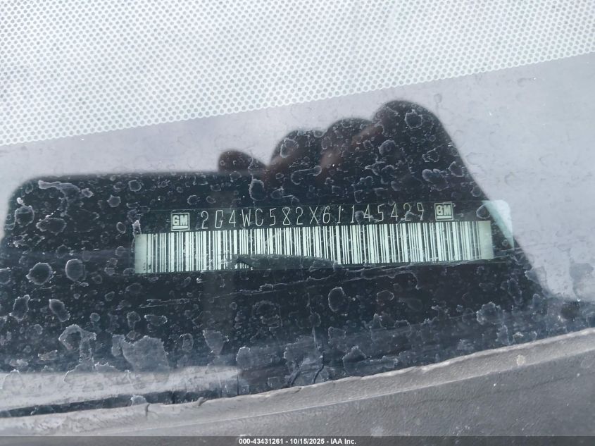 2006 Buick Lacrosse Cx VIN: 2G4WC582X61145429 Lot: 43431261