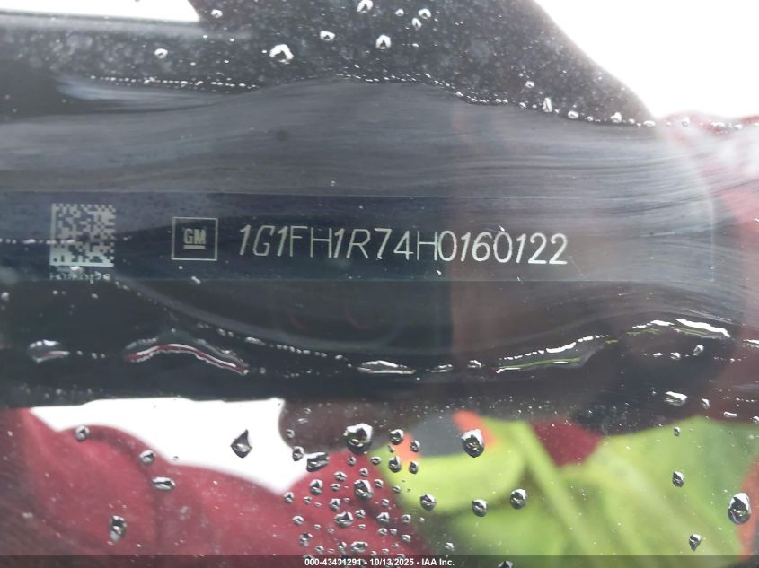 2017 Chevrolet Camaro 2Ss VIN: 1G1FH1R74H0160122 Lot: 43431291