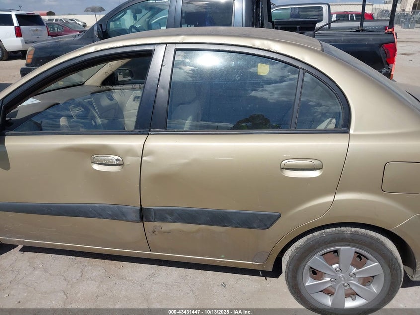 2008 Kia Rio Lx VIN: KNADE123886424158 Lot: 43431447