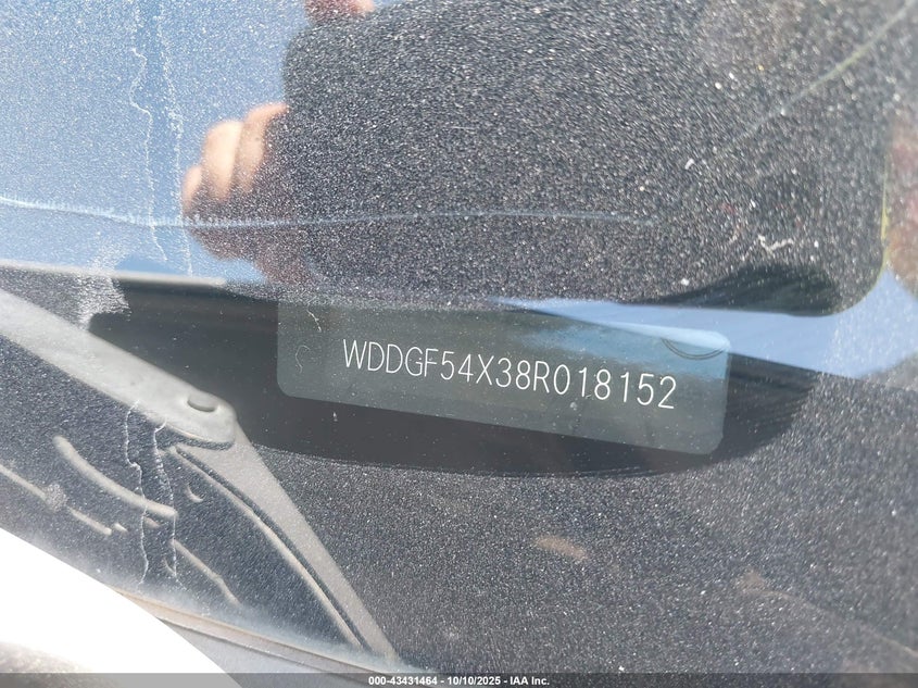 2008 Mercedes-Benz C 300 Sport VIN: WDDGF54X38R018152 Lot: 43431464