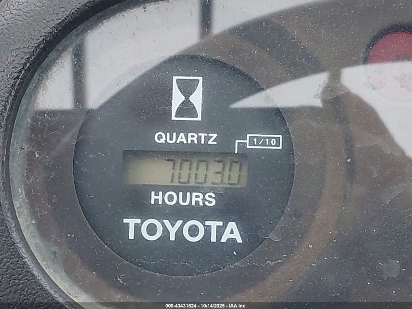 2000 Toyota 52-6Fgu30 VIN: 00000000000061802 Lot: 43431524