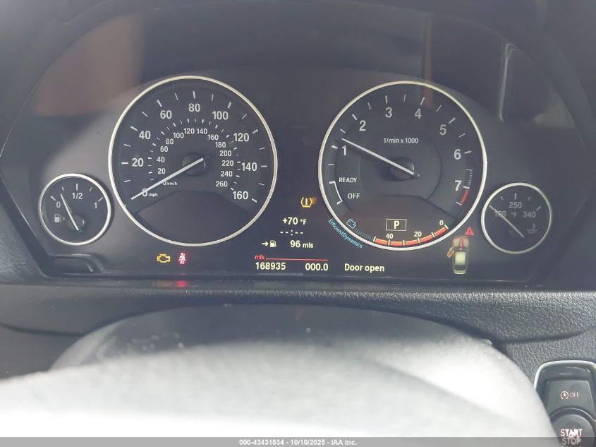 2013 BMW 328I VIN: WBA3A5G5XDNP23823 Lot: 43431534