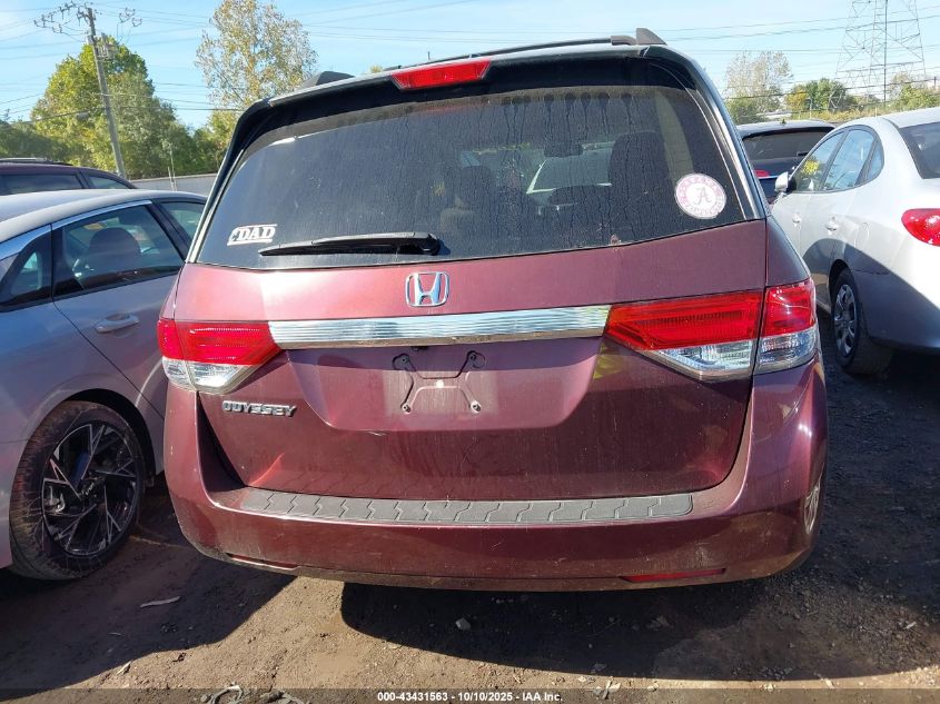 2016 Honda Odyssey Ex-L VIN: 5FNRL5H69GB083346 Lot: 43431563