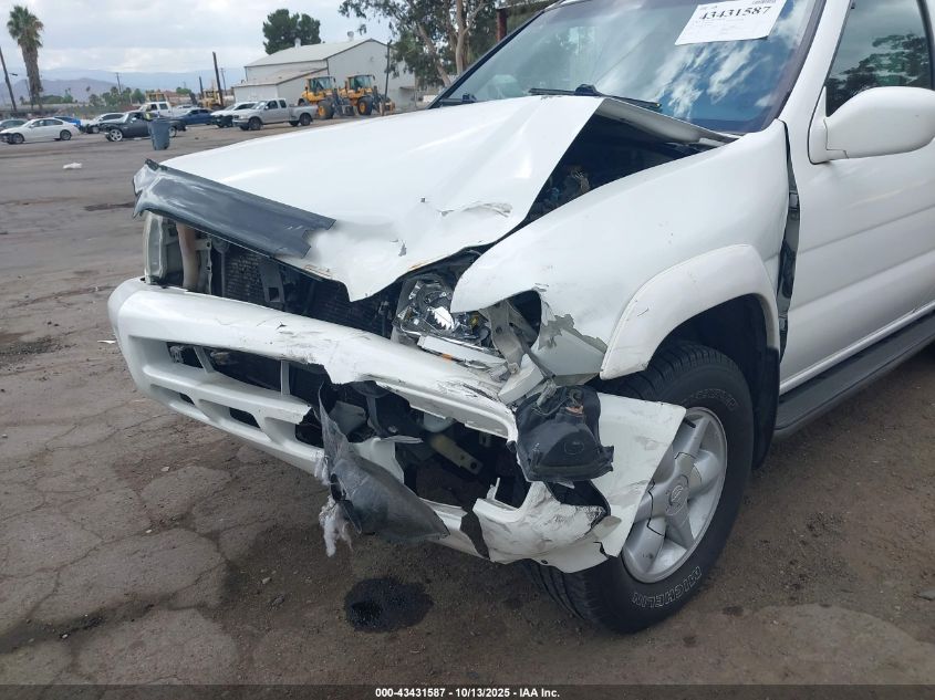 2001 Nissan Pathfinder Le VIN: JN8DR09Y31W570402 Lot: 43431587