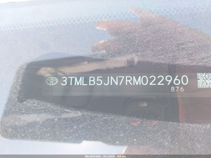 2024 Toyota Tacoma Sr5 4Wd VIN: 3TMLB5JN7RM022960 Lot: 43431604